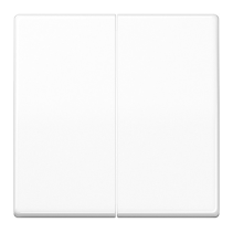 Capa pentru comutator dublu  serie AS 500/APlus alb alpin Jung AS591-5WW