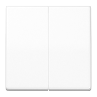 Capa pentru comutator dublu  serie AS 500/APlus alb alpin Jung AS591-5WW