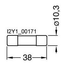 Siguranta cilindrica Siemens , 12A , Un 500V AC , 100kA , 10.3x38