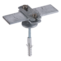 Suport fixare platbanda de perete OLZN (30x35mm)  , preasamblat cu surub si diblu