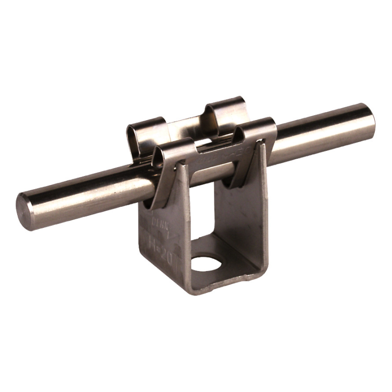 Suport fixare paratrasnet din INOX 7,8  pentru conductor rotund ,fixare rapida prin clipsare