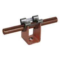 Suport fixare paratrasnet din Cupru , pentru conductor rotund ,fixare rapida prin clipsare