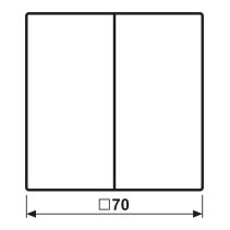 Cape pentru comutatoare duble si taste , JUNG LS995SWM seria LS, negru grafit mat
