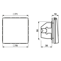 Priză SCHUKO  cu capac pliabil  Jung  ME1520KLC alama clasic