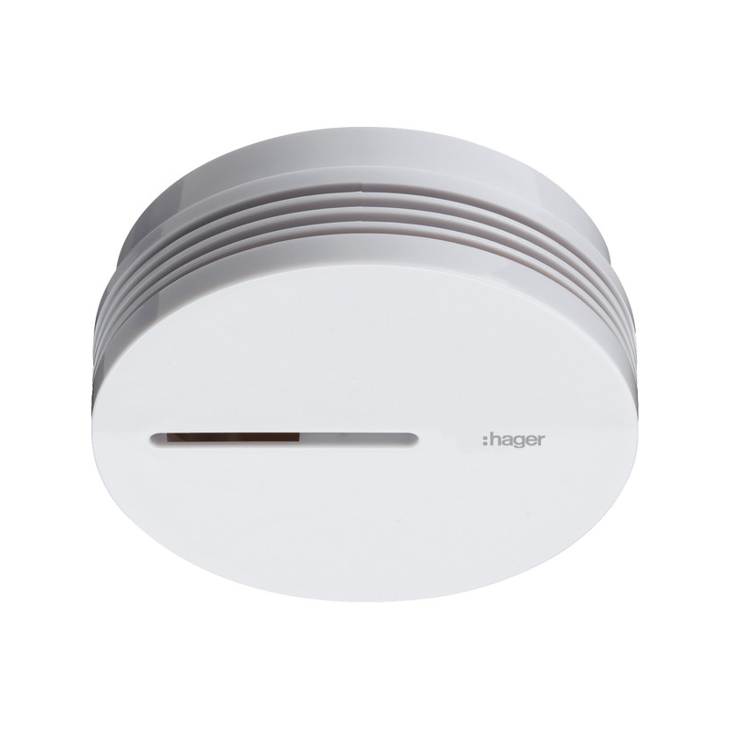 Detector de fum ,Hager  ,Q.3V alb, baterie 10 ani  .