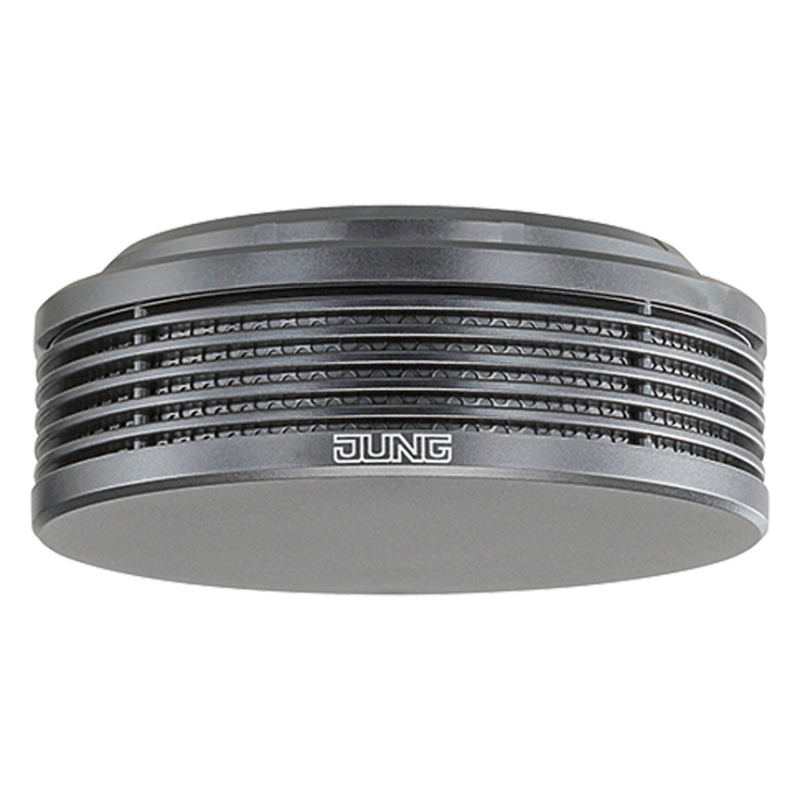 Detector de fum si caldura ,Jung RWM200SW ,negru , baterie 12 ani  ,60m2