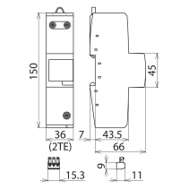 Descărcător paratrasnet  DEHNbloc Maxi FM