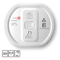 Set alarma de monoxid de carbon Ei Electronics Ei208iW i-Series cu funcție AudioLink și modul radio Ei200MRF