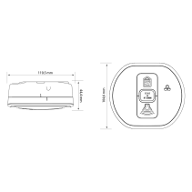Set alarma de monoxid de carbon Ei Electronics Ei208iW i-Series cu funcție AudioLink și modul radio Ei200MRF