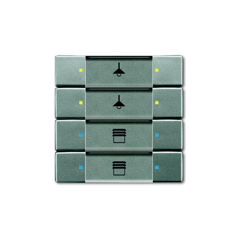 Element de control programabil de 4/8 ori cu câmp de etichetare gri