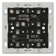 Modul senzor tactil Standard 4-fach FD-des. Terminal de autobuz KNX. 5xLED albastru/rosu