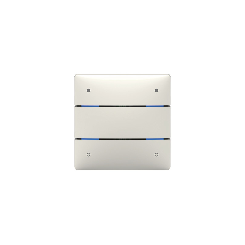 Senzor KNX buton LUXORliving cu 4 butoane și 4 LED-uri de stare, senzor temp integrat