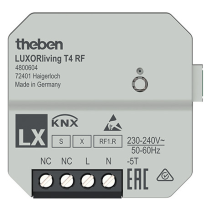 Interfață cu butoane radio montată încastrat în 4 căi LUXORliving