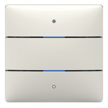 Senzor buton LUXORliving cu 2 butoane și 2 LED-uri de stare, senzor temp integrat