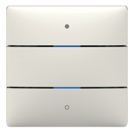 Senzor buton LUXORliving cu 2 butoane și 2 LED-uri de stare, senzor temp integrat