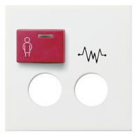 Capa modul de apeluri/conector System 55 alb pur lucios GIRA 022803