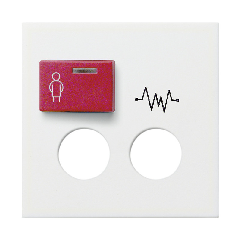 Capa modul de apeluri/conector System 55 alb pur lucios GIRA 022803