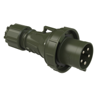 Ștecher trifazat  63A 5p 6h IP67 POWER TWIST - Versiunea militara