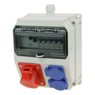 Organizator santier  ,tablou industrial, echipat  seria LOFER7 BV 32/5 2xSSD M32ÖoBVu HKL Ea IP54