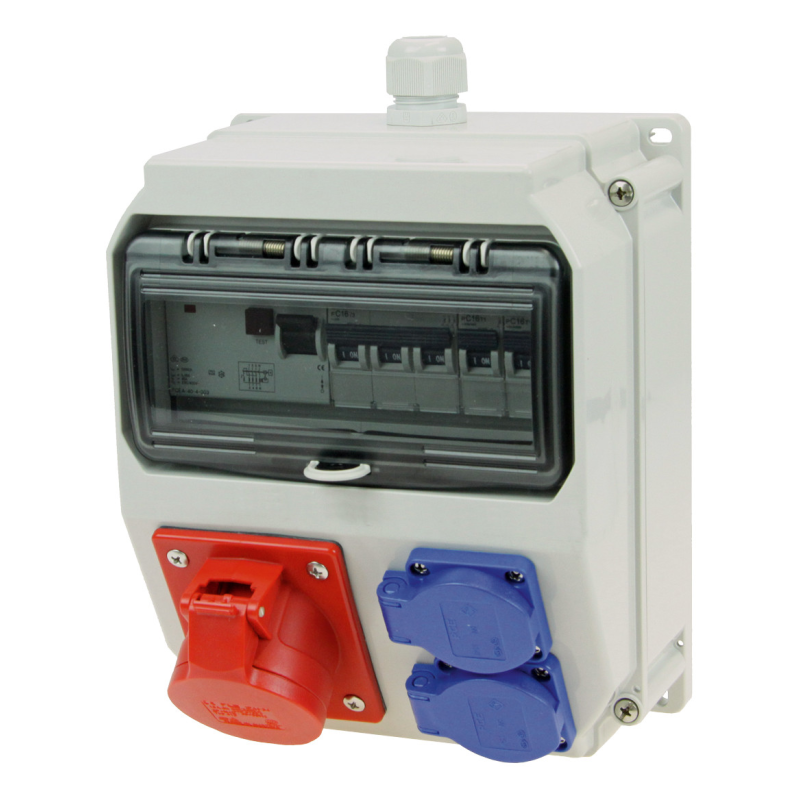 Organizator santier  ,tablou industrial, echipat  seria LOFER7 BV 32/5 2xSSD M32ÖoBVu HKL Ea IP54