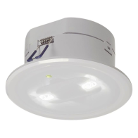 Iluminat indicator de urgență  P-LIGHT, fiting incastrat, LED, 6000K, rotund, alb, 5W