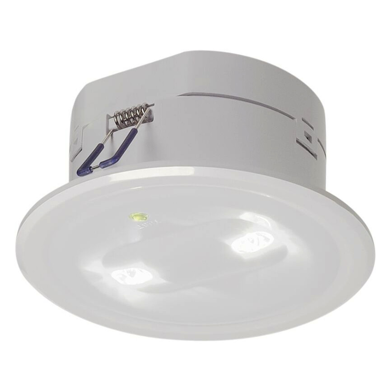 Iluminat indicator de urgență  P-LIGHT, fiting incastrat, LED, 6000K, rotund, alb, 5W