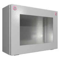 Carcasa KX, tabla de otel, cu geam, WHD 400x300x155 mm
