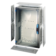 Carcasa goala ENYSTAR, dimensiuni montaj 486x306x136mm, usa transparenta