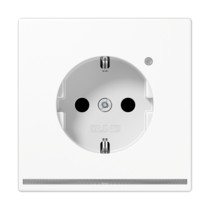 Priză SCHUKO cu led orientare si senzor luminozitate ,16A 250V, Jung LS1520-OWWLNW , seria LS