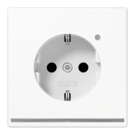 Priză SCHUKO cu led orientare si senzor luminozitate ,16A 250V, Jung LS1520-OWWLNW , seria LS