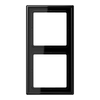 Rama Jung LS982SW orizontală/verticală 2x (LS990) ,seria LS negru