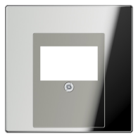 Capac pentru prize TAE, metal cromat, seria LS, crom strălucitor