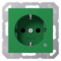 Priză SCHUKO, 16 A 250 V ~, cu afișaj funcțional,SAFETY+, termoplastic antibacterian, seria AS