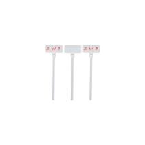 Coliere de plastic pentru cablu 110 x 2,5 mm cu câmp de etichetare