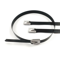 Coliere metalice din otel-inoxidabil ,acoperit negru  ,mecanism de autoblocare „Ball Lock”.