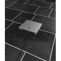 Prize de podea  3x Schuko,capac cu balamale din aluminiu cutie din Inox ,traversabil cu masina