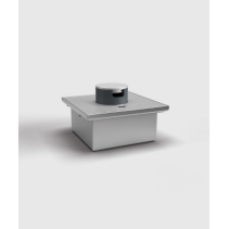 Prize incastrate in podea , cutie din Inox cu  capac articulat din aluminiu, cu tub, IP54 ,traversabil cu masina