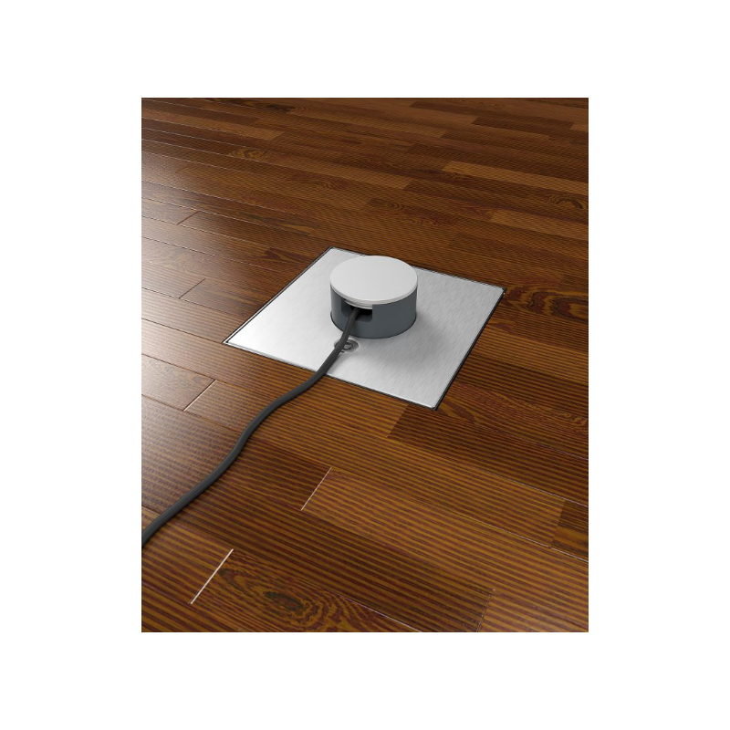 Prize incastrate in podea , cutie din Inox cu  capac articulat din aluminiu, cu tub, IP54 ,traversabil cu masina