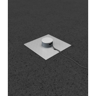 Prize incastrate in podea 2004Q , cutie din Inox cu  capac articulat din aluminiu, cu tub, IP54 ,traversabil cu masina