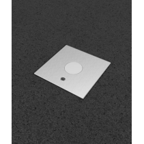 Prize incastrate in podea 2004Q , cutie din Inox cu  capac articulat din aluminiu, cu tub, IP54 ,traversabil cu masina