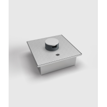 Prize incastrate in podea 2004Q , cutie din Inox cu  capac articulat din aluminiu, cu tub, IP54 ,traversabil cu masina