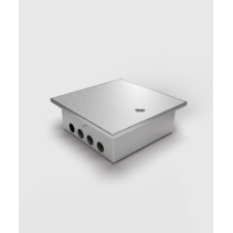 Prize incastrate in podea 2008A , cutie din Inox cu  capac articulat din aluminiu IP54 ,traversabil cu masina