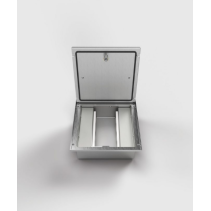 Prize incastrate in podea 2008A , cutie din Inox cu  capac articulat din aluminiu IP54 ,traversabil cu masina