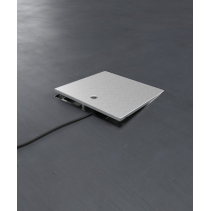 Prize incastrate in podea 2008A , cutie din Inox cu  capac articulat din aluminiu IP54 ,traversabil cu masina