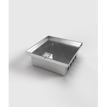 Prize incastrate in podea 2008B , cutie din Inox cu  capac articulat din aluminiu IP54 ,traversabil cu masina