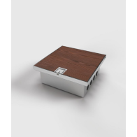 Prize incastrate in podea 2008B , cutie din Inox cu  capac articulat din aluminiu IP54 ,traversabil cu masina