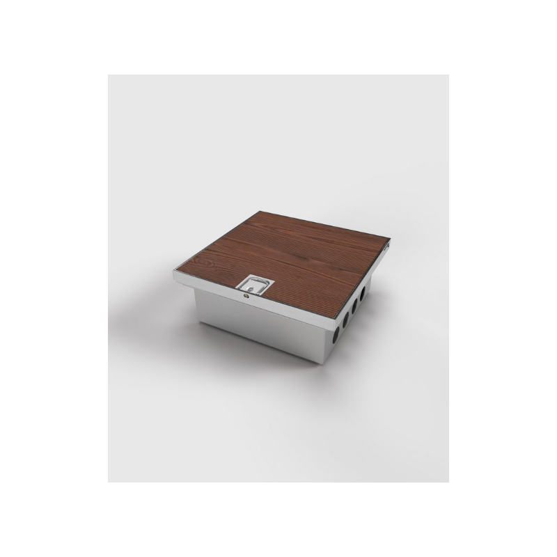 Prize incastrate in podea 2008B , cutie din Inox cu  capac articulat din aluminiu IP54 ,traversabil cu masina