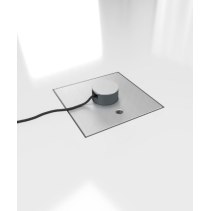 Prize incastrate in podea 2008Q , cutie din Inox cu  capac articulat din aluminiu, cu tub, IP54 ,traversabil cu masina