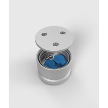 Priză încastrată în podea rezistentă la apă sărată 7003A , cutie si capac din aluminiu cu inchidere , IP65