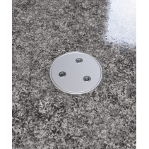 Priză încastrată în podea rezistentă la apă sărată 7003A , cutie si capac din aluminiu cu inchidere , IP65